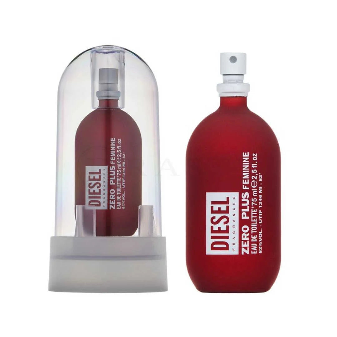 Fragancia Diesel Zero Plus Red EDT para Mujeres, 2.5 oz