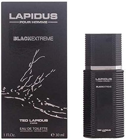Fragancia Ted Lapidus Pour Homme Black Extreme EDT para Hombres, 3.4 oz
