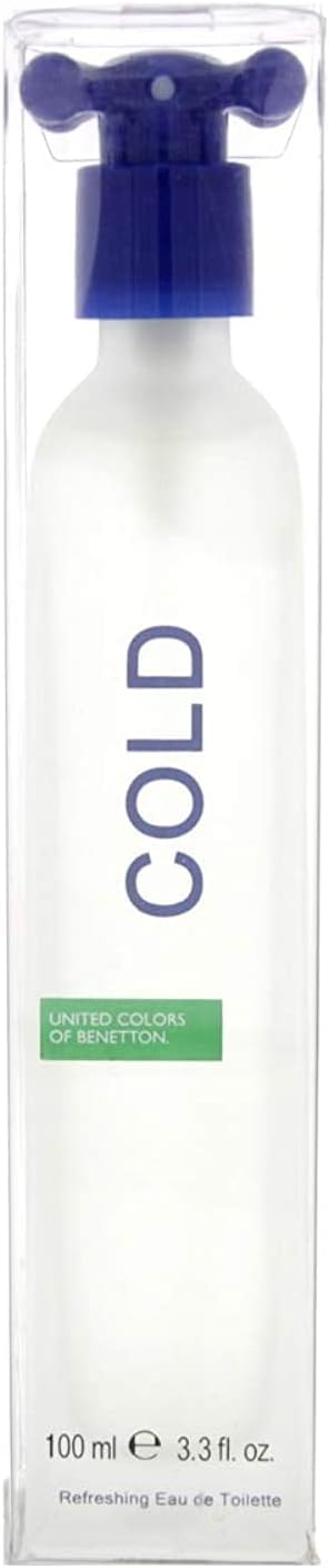 Fragancia United Colors of Benetton Cold EDT para Hombres, 3.3 oz