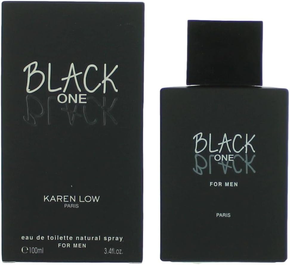 Fragancia Karen Low Black One Black EDT para Hombres, 3.4 oz