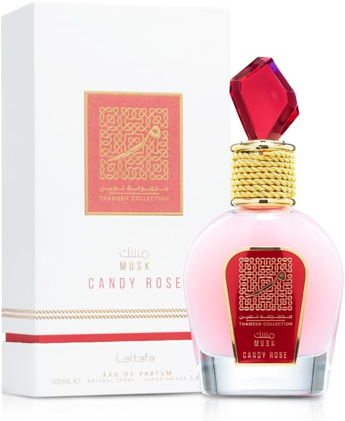 Fragancia Musk Candy Rose Lattafa Thameen Unisex 100 ml