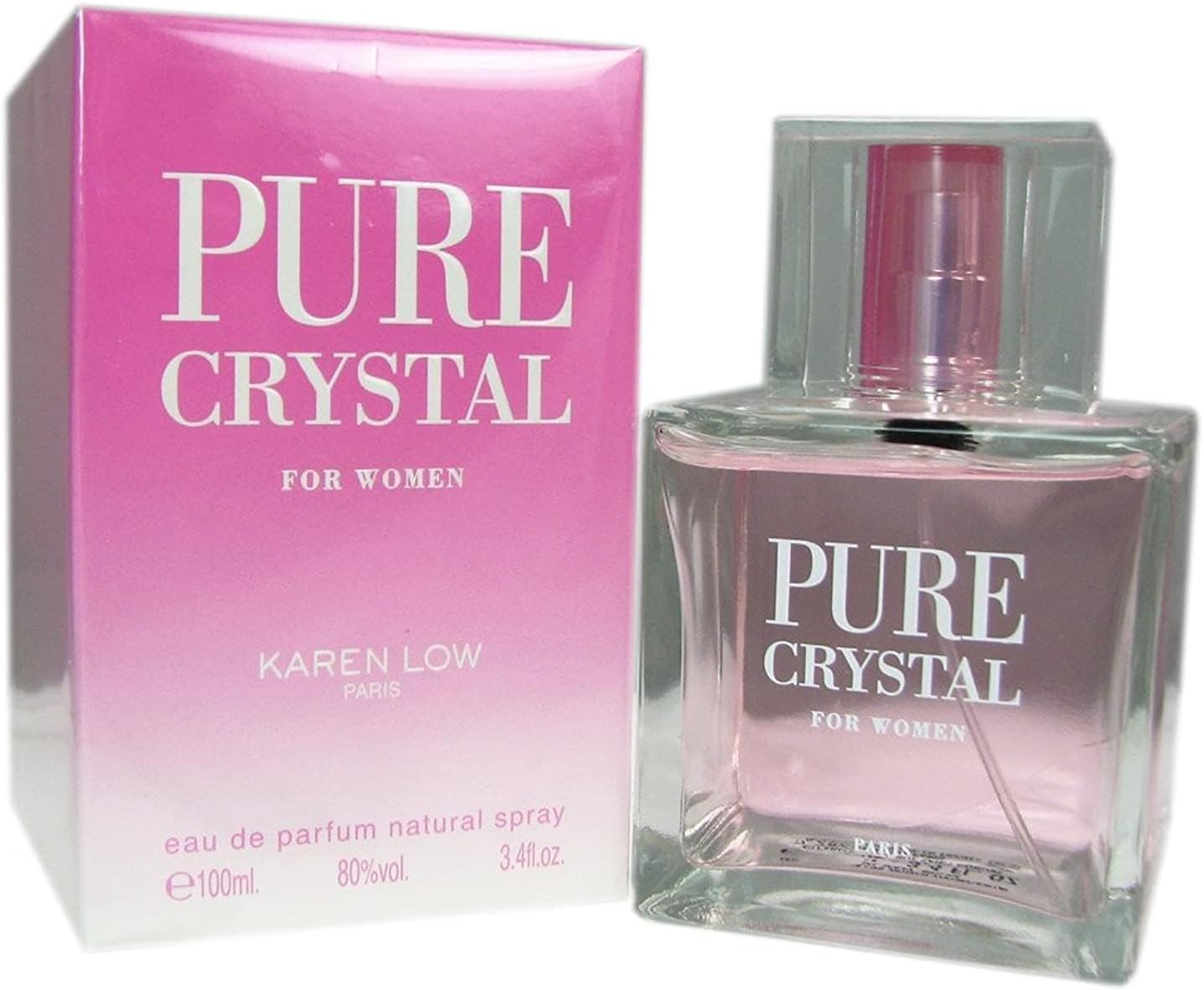 Fragancia Karen Low Pure Crystal EDP para Mujeres, 3.4 oz