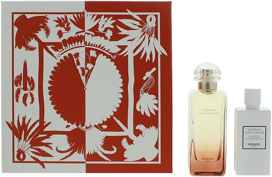 Fragancia Un Jardin Sur La Lagune Hermès Set de Regalo Unisex, EDT + Body Lotion