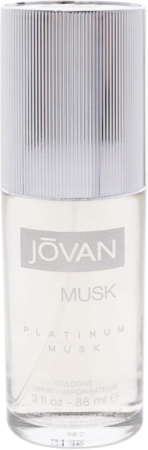 Fragancia Jovan Platinum Musk Colonia para Hombres, 90 ml