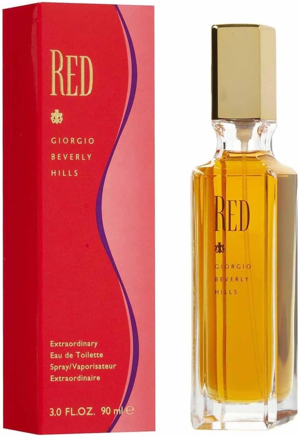 Red by Giorgio Beverly Hills for Women - 3 oz EDT Spray