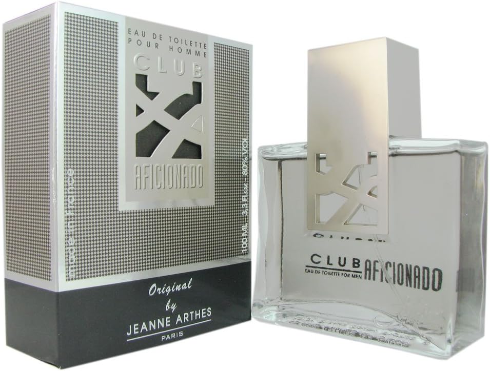 Fragancia Club Aficionado de Jeanne Arthes para Hombre -100  mlEDT en aerosol