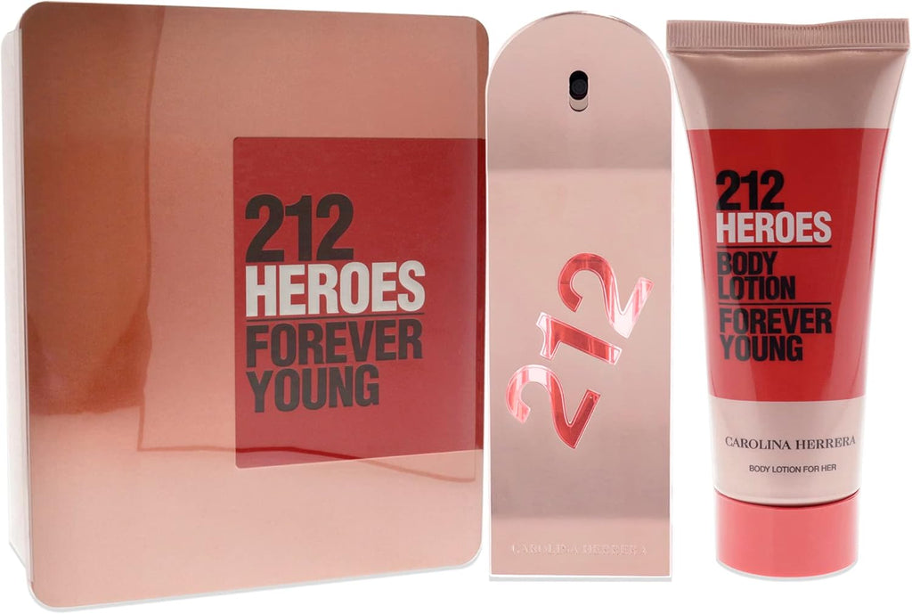 Fragancia Set de Regalo 212 Heroes For Her de Carolina Herrera para Mujer (2 Piezas)