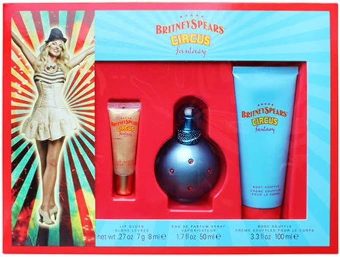 Fragancia Circus Fantasy de Britney Spears para Mujer - 100 ml EDP (Set de 3 Piezas)