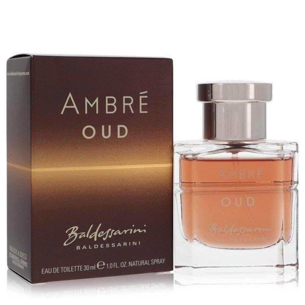 Fragancia Baldessarini Amber Oud EDT para Hombres, 1 oz