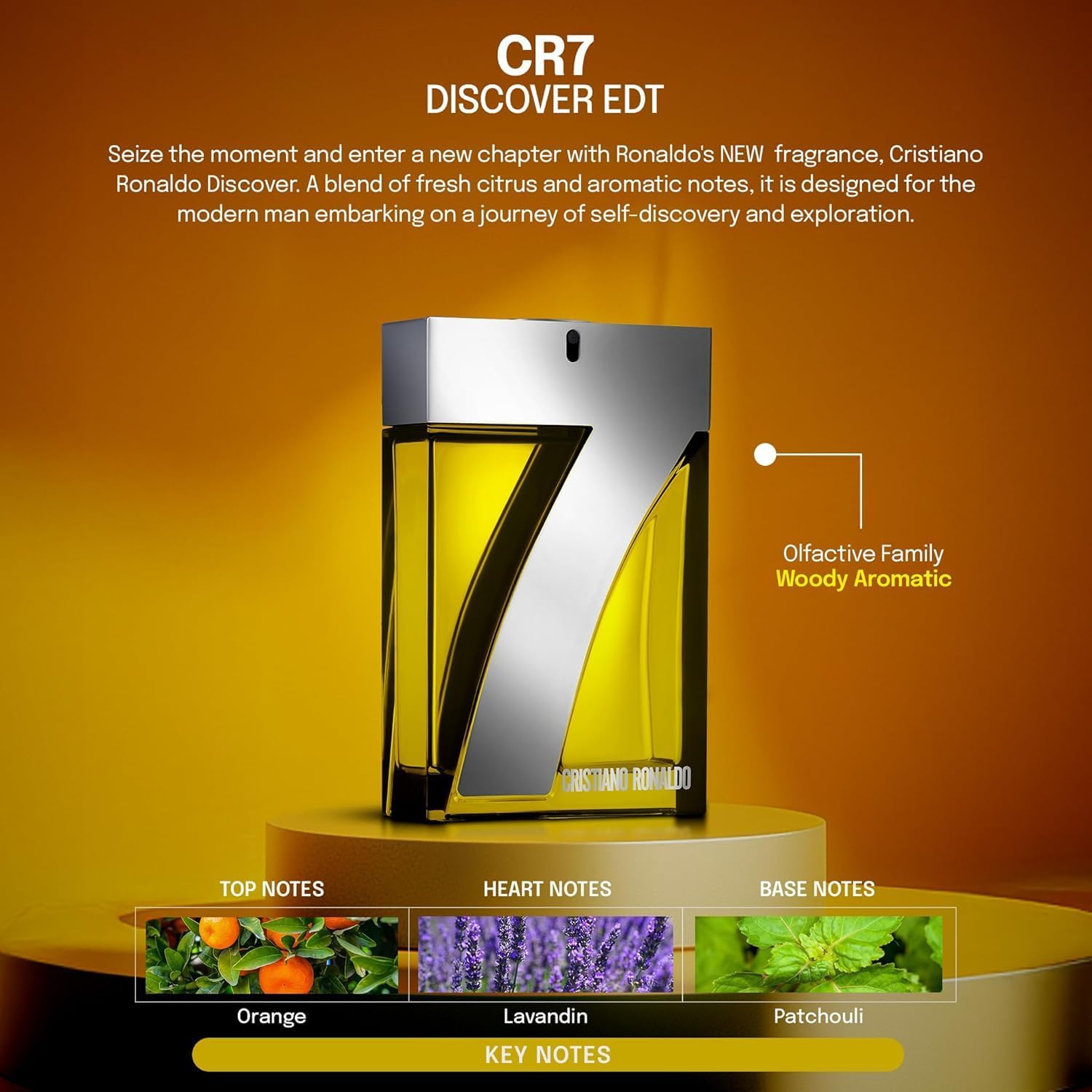 Fragancia CR7 Discover de Cristiano Ronaldo (EDT) Hombre - 100 ml