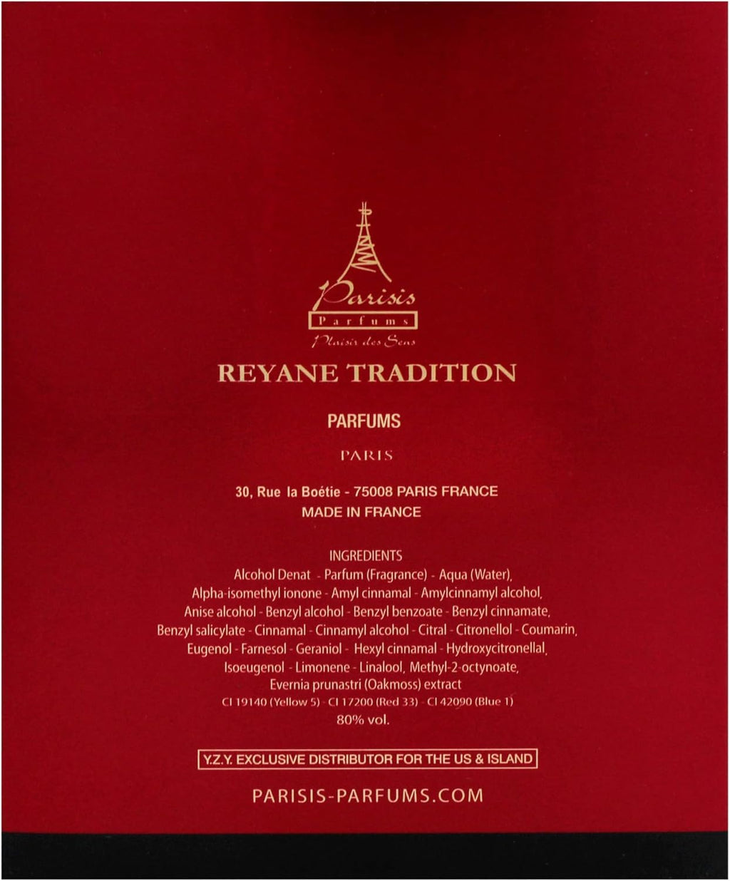 Fragancia Acqua Di Parisis Magic Red de Reyane Tradition para Mujer 100 ml