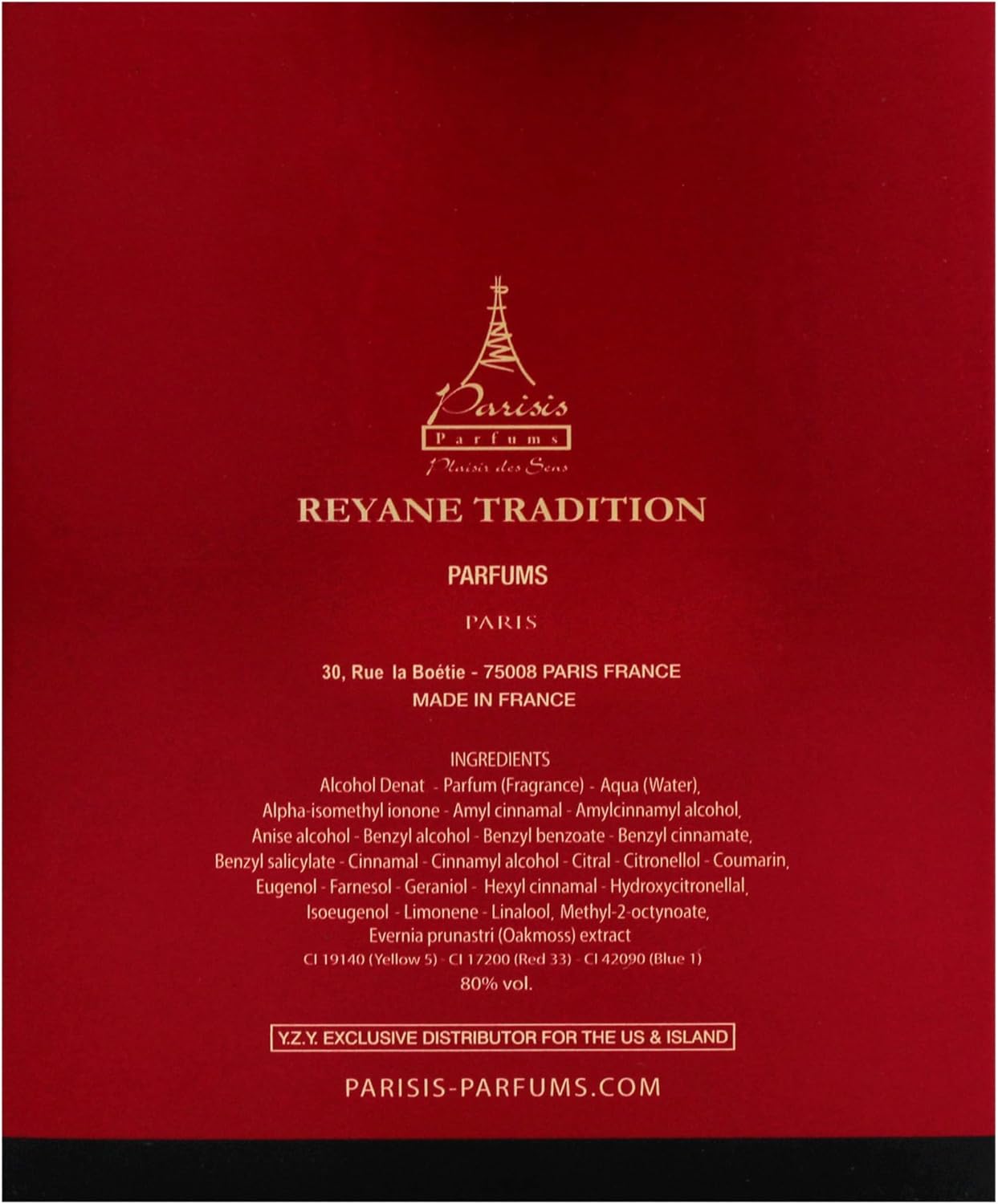 Fragancia Acqua Di Parisis Magic Red de Reyane Tradition para Mujer 100 ml