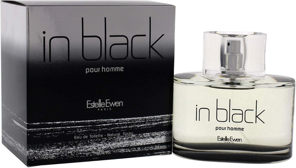 Fragancia Estelle Ewen In Black EDT para Hombre 3.4 oz