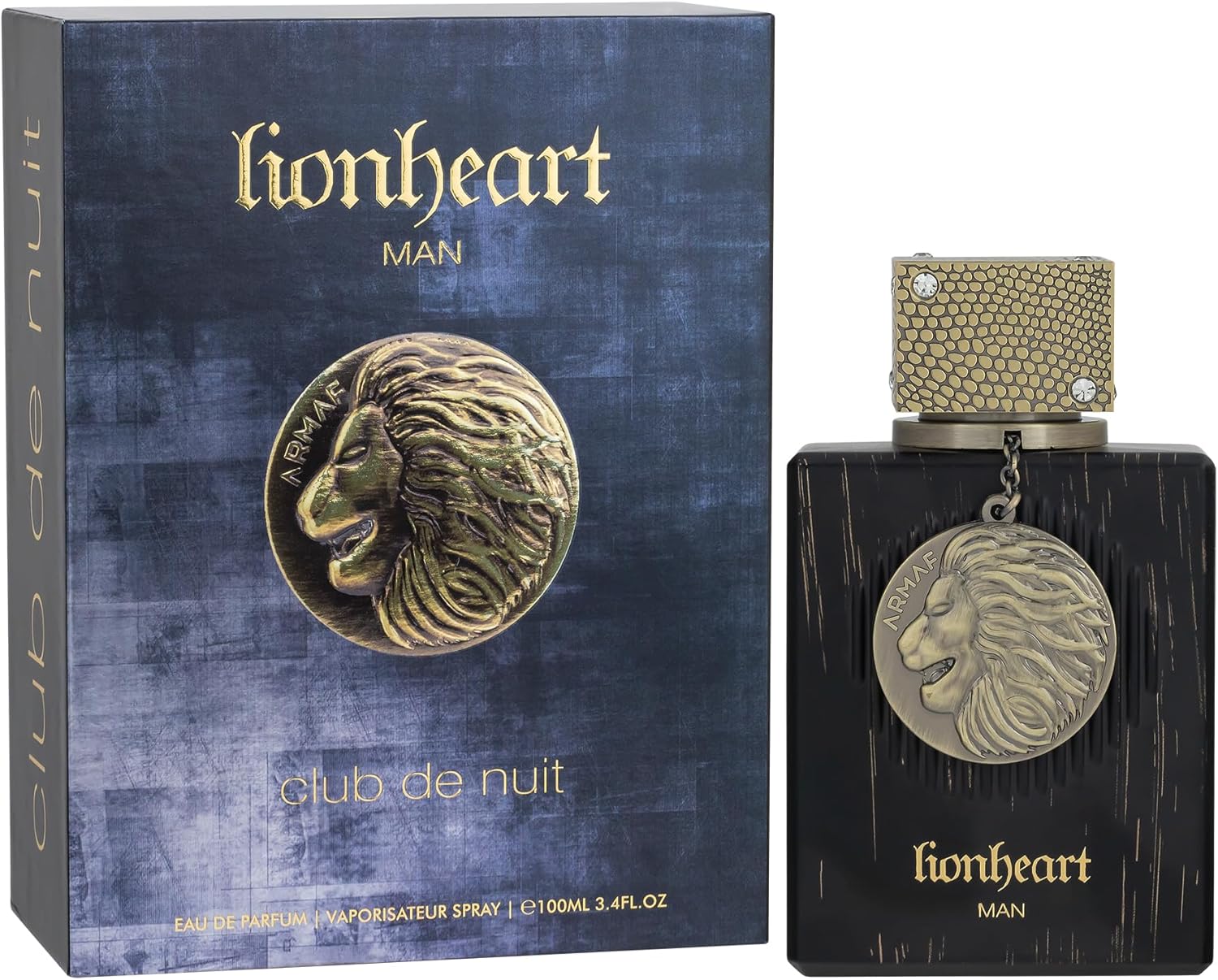 Armaf Club De Nuit Lionheart for Men Eau de Parfum Spray, 3.4 Ounce