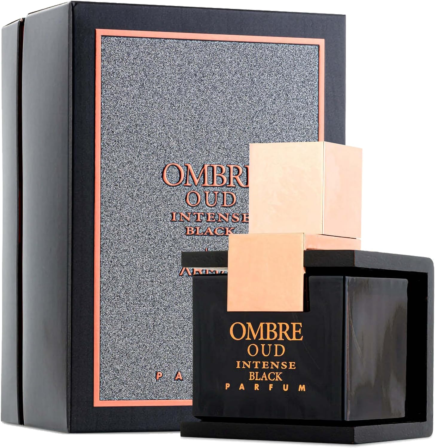 Fragancia Armaf Ombre Oud Intense Black Perfume para Hombres, 3.4 oz