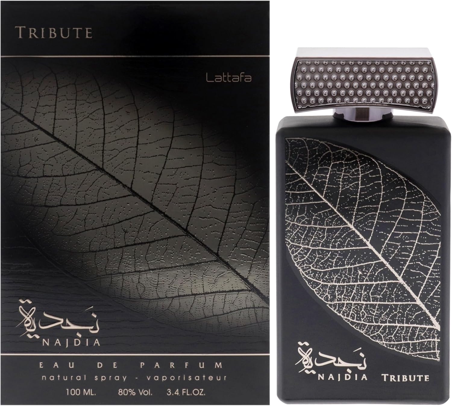 Lattafa Perfumes Najdia Tribute Eau De Parfum Spray for Unisex, 3.4 Ounce