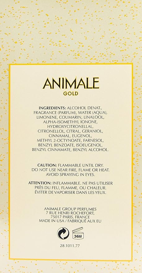 Animal Eau de Toilette Gold 100 ml