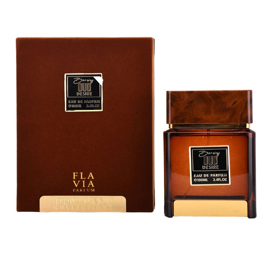 Fragancia Flavia Burning Oud Desire EDP para Hombres, 3.4 oz