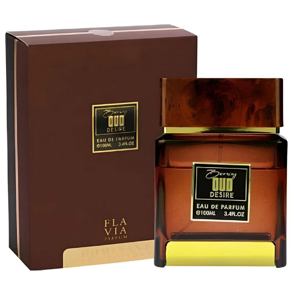 Fragancia Flavia Burning Oud Desire EDP para Hombres, 3.4 oz