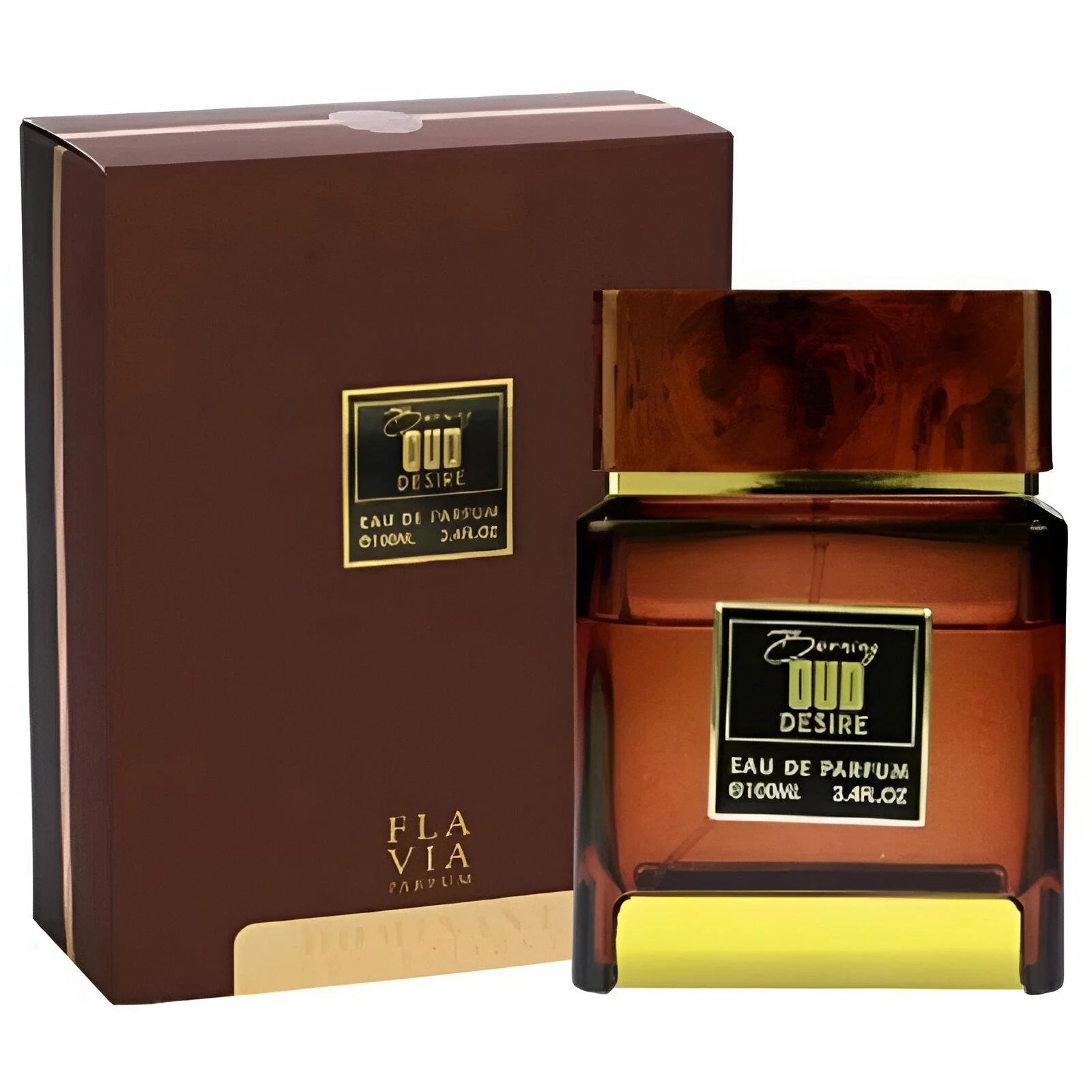 Fragancia Flavia Burning Oud Desire EDP para Hombres, 3.4 oz